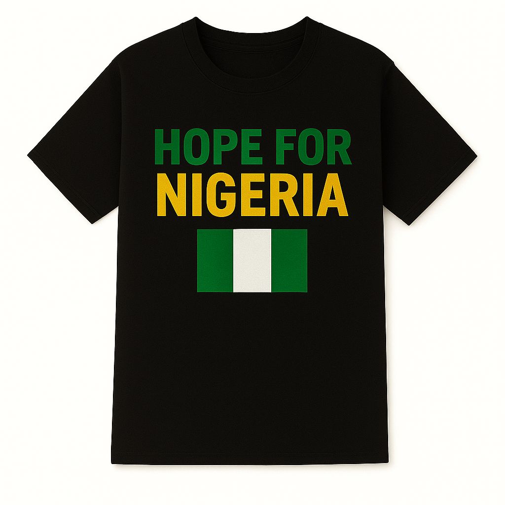 Customized presidential campaign T-shirt for Nigeria