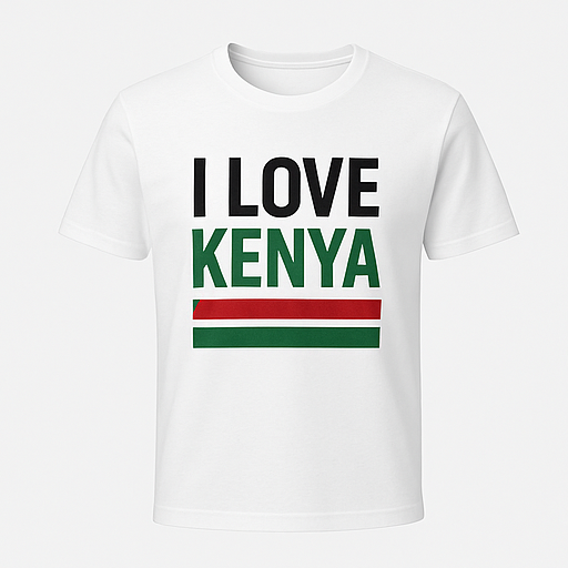 Customized presidential campaign T-shirt for Kenya
