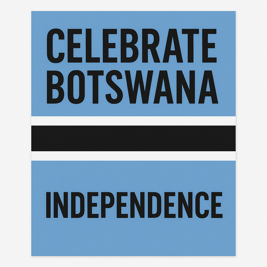 Customized presidential campaign Flag for Botswana